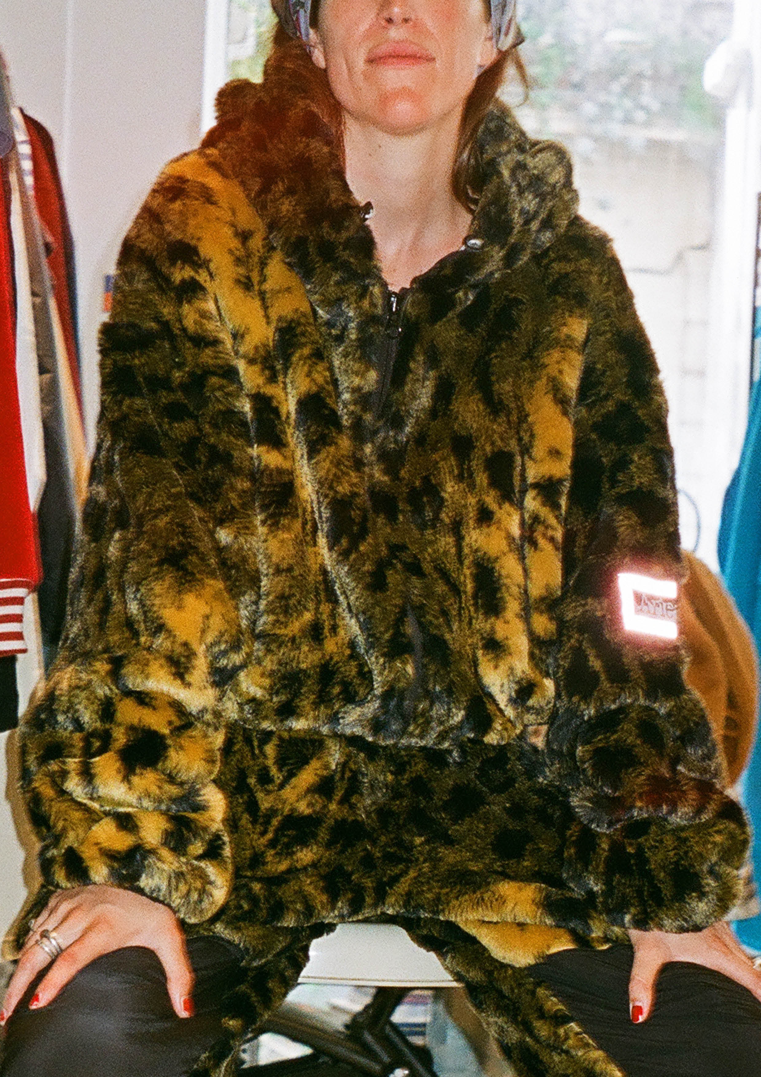 Fur crop hoodie online