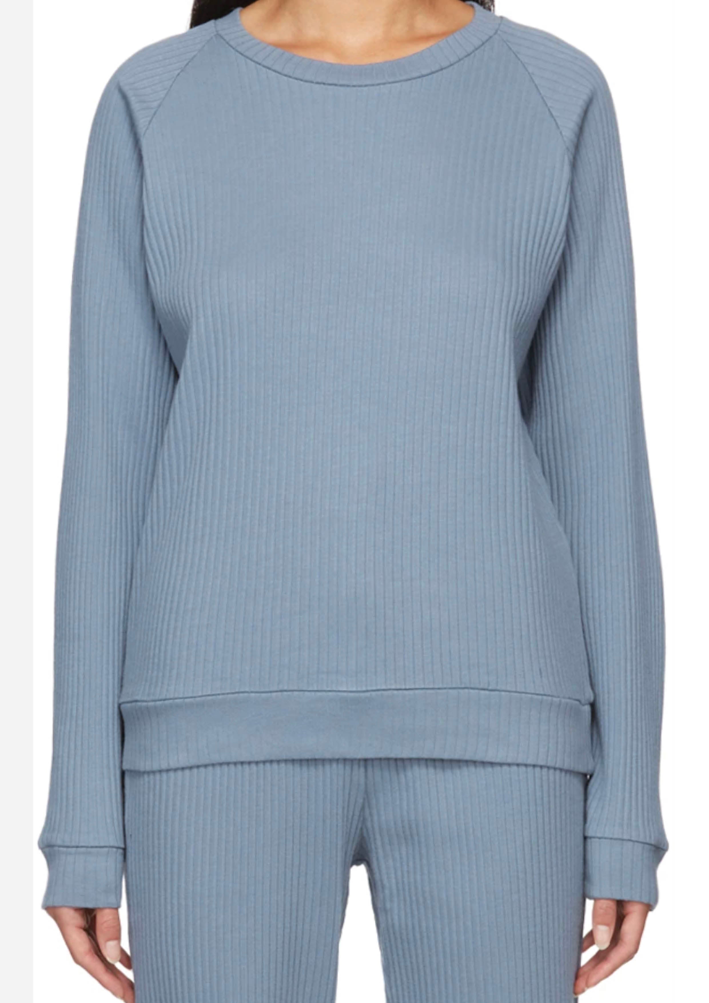 BASERANGE - BASIC SWEAT RIB FLEECE BALIU BLUE – SOLAR MTP