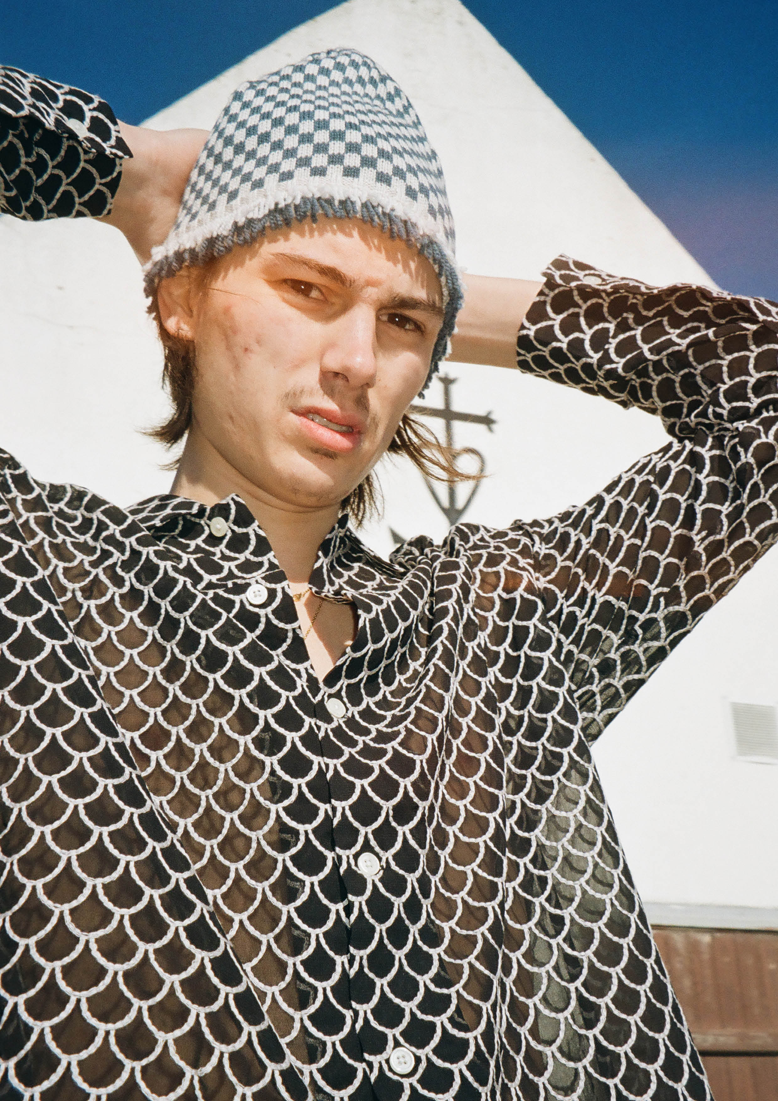BODE - EMBROIDERED SHEER SIREN LONG SLEEVE SHIRT – SOLAR MTP