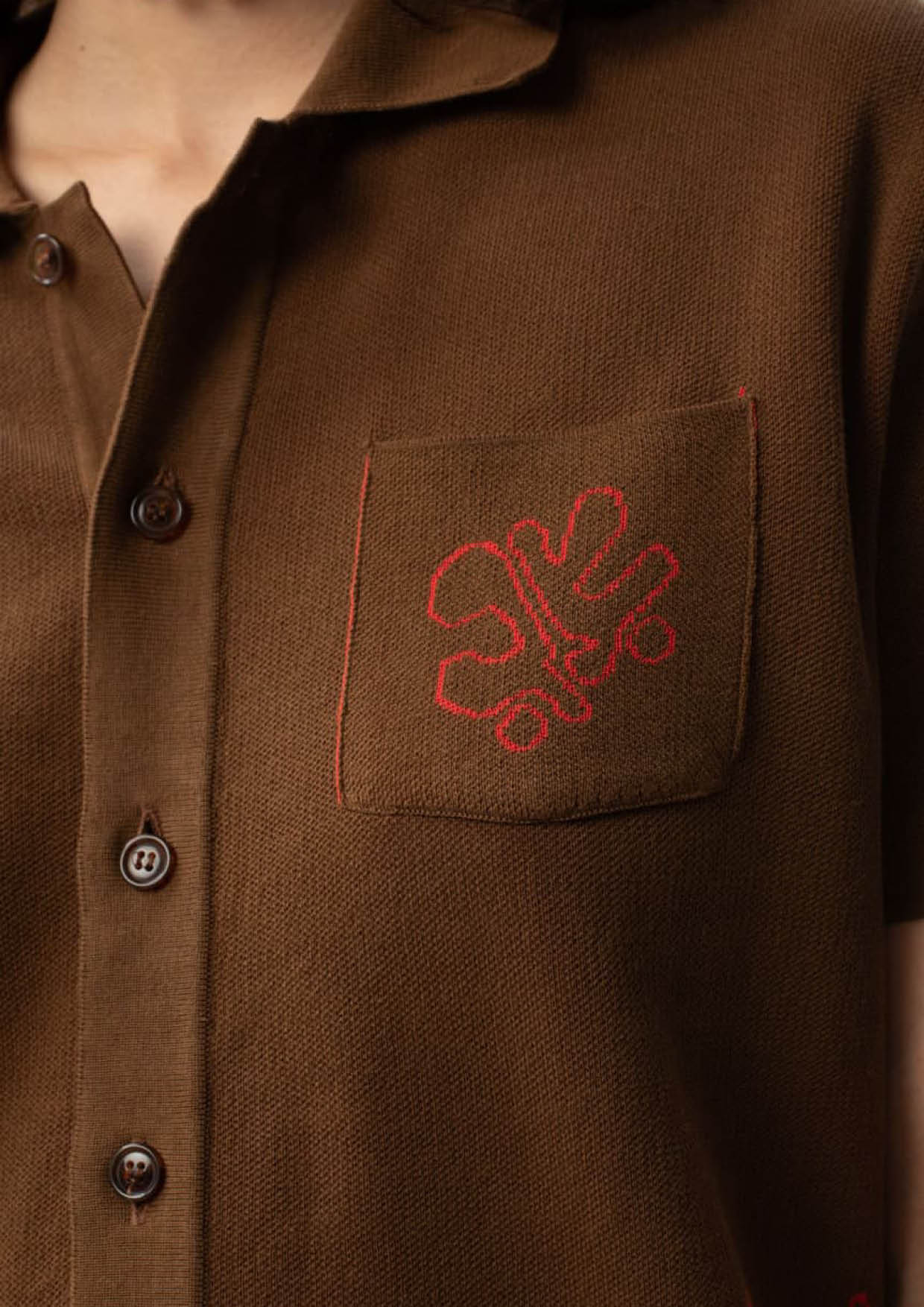 CARNE BOLLENTE - UPSIDE DOWN POLO BROWN – SOLAR MTP