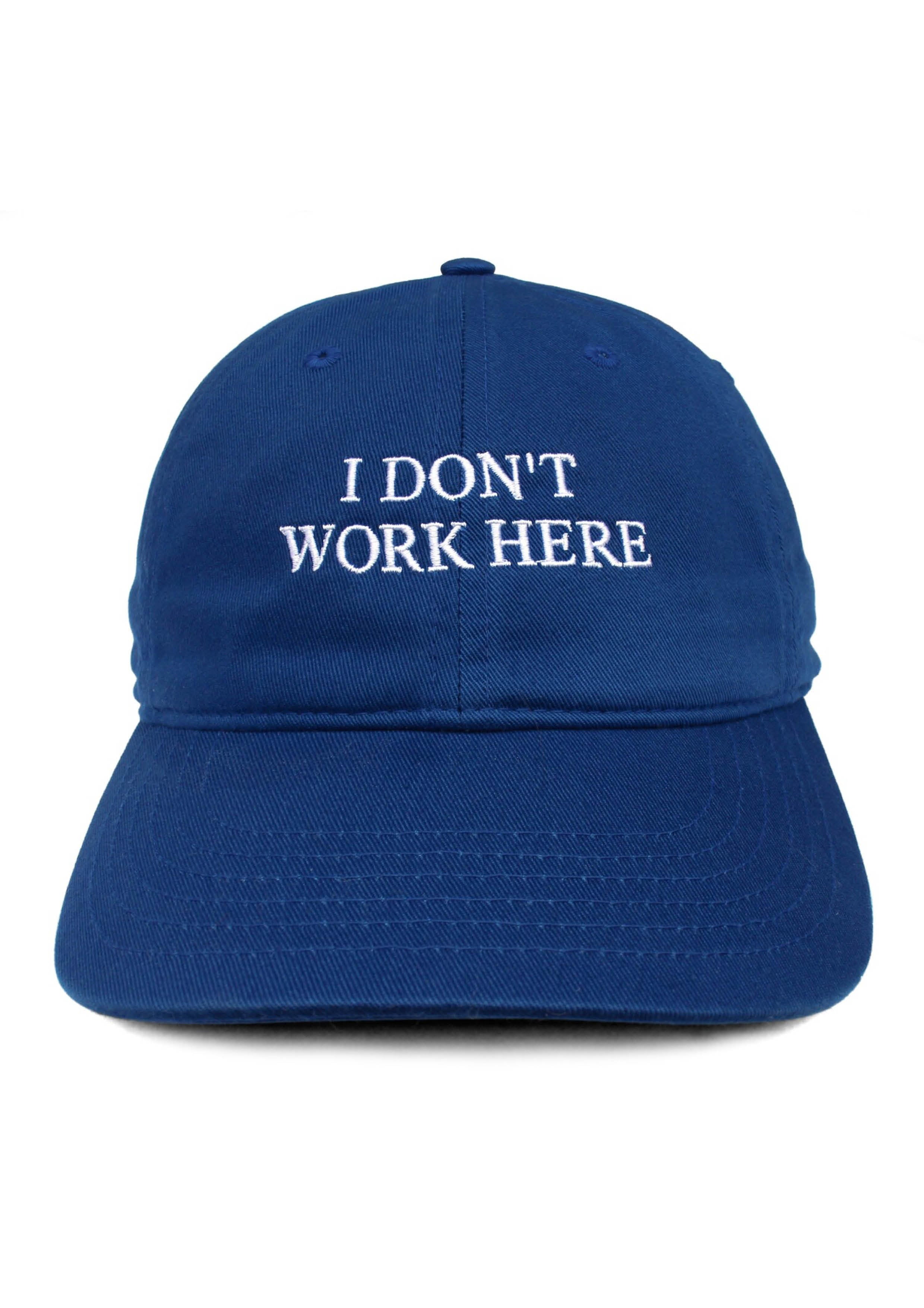 【IDEA】 SORRY I DONT WORK HERE CAP(ブルー) IDEA Sorry I Don't Work Here Hat - Blue