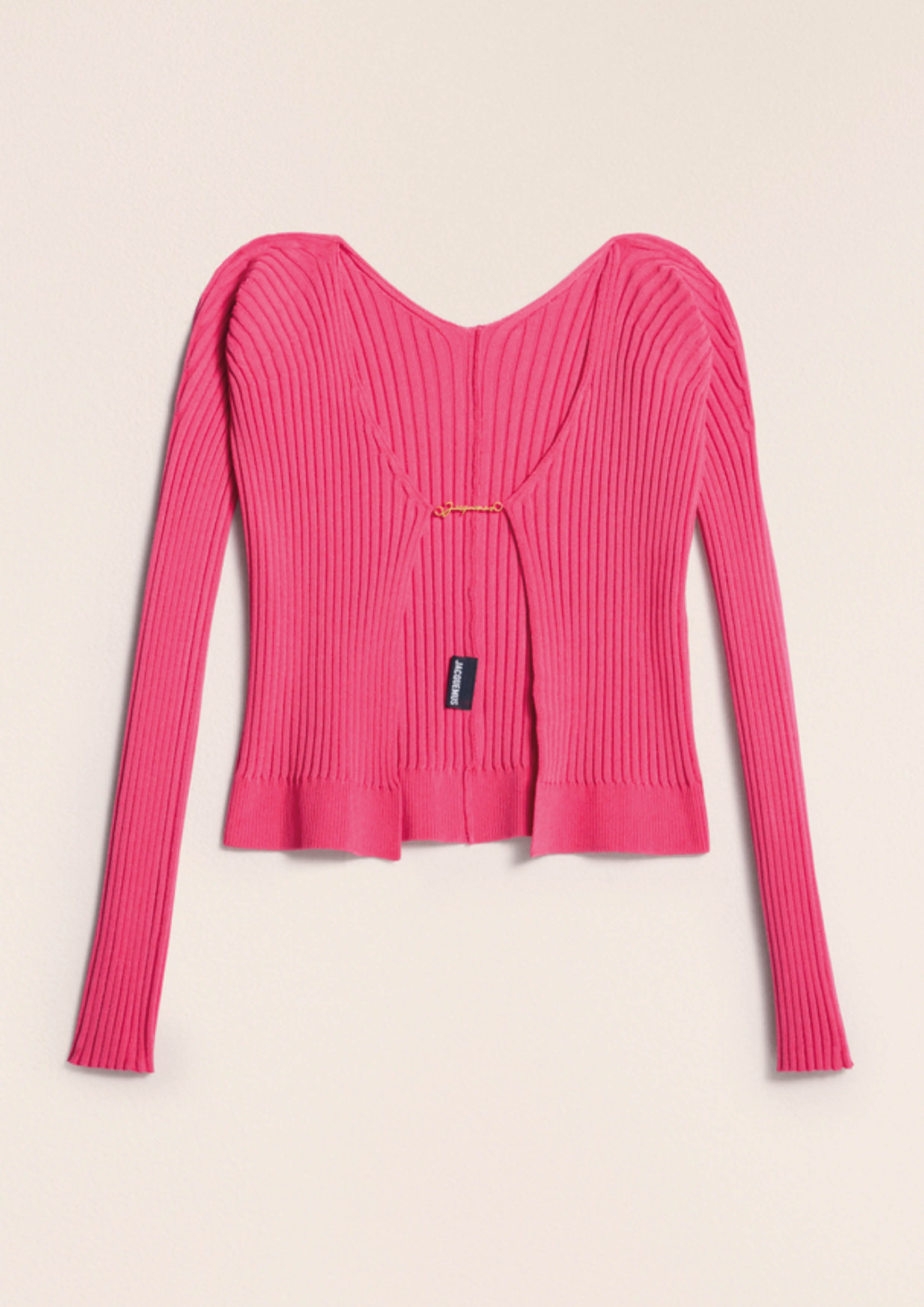 JACQUEMUS - LA MAILLE PRALU LONGUE PINK – SOLAR MTP