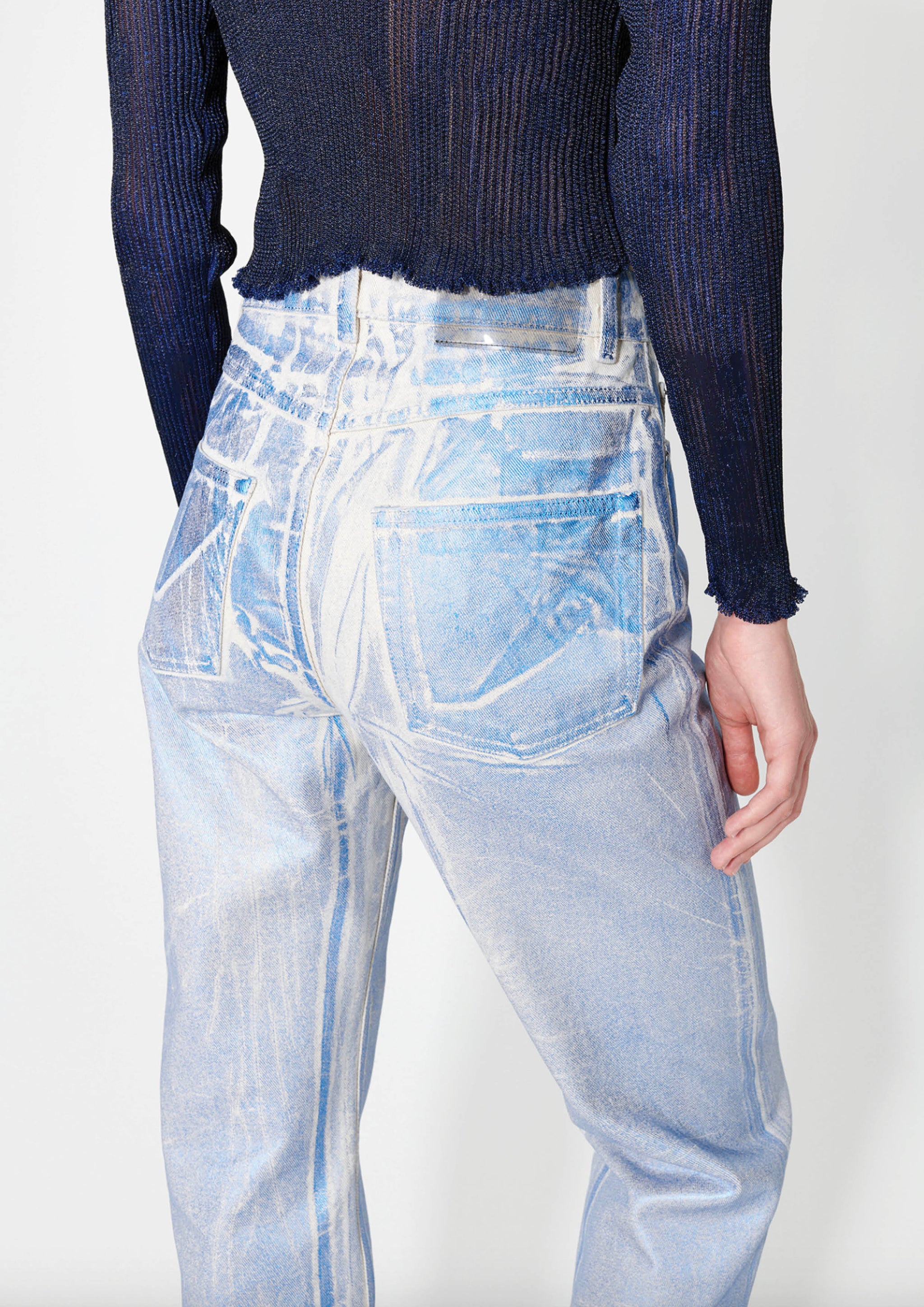 OUR LEGACY - SPIRAL CUT BLUE FOIL DENIM – SOLAR MTP