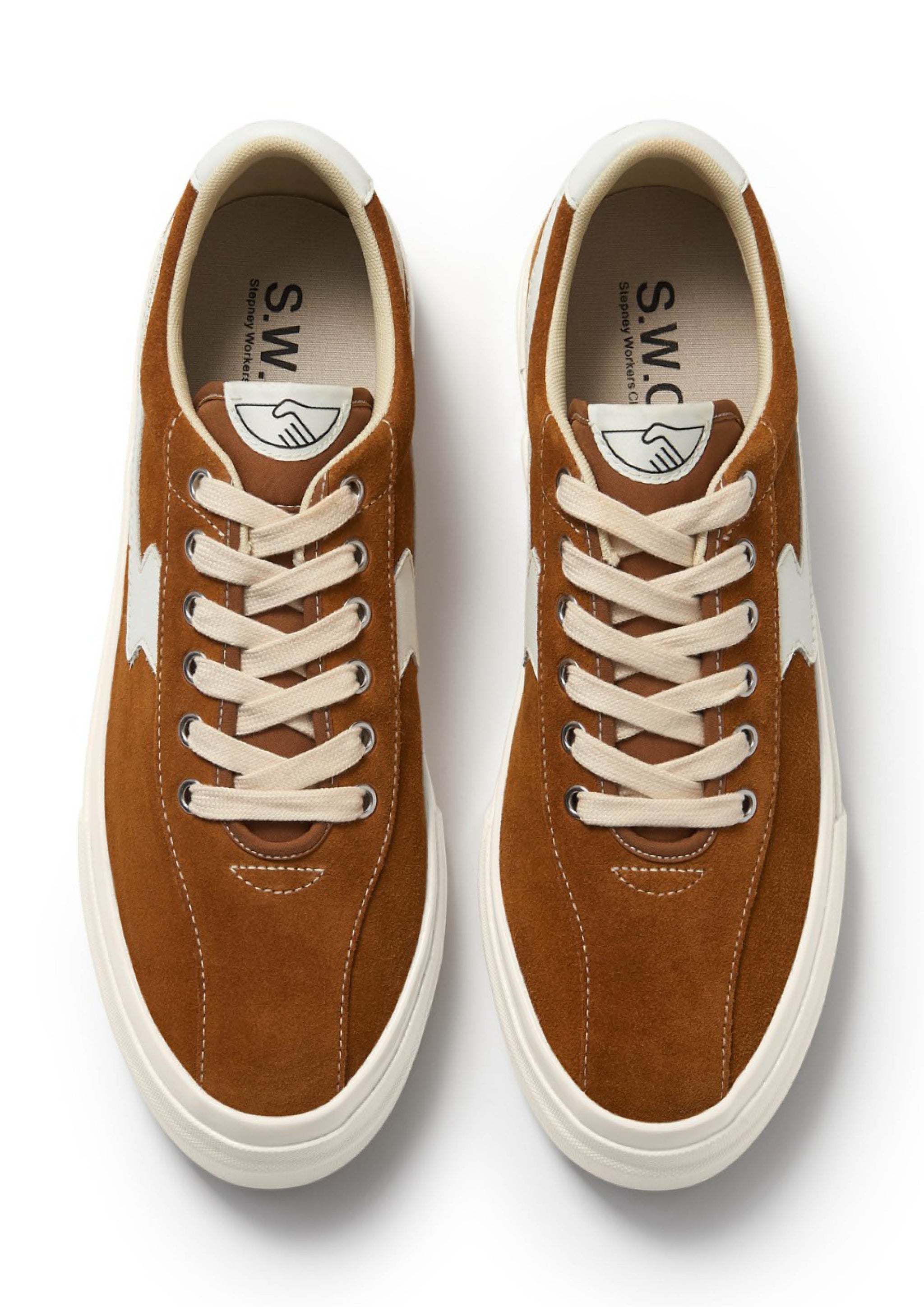 SWC DELLOW S STRIKE SUEDE TAN WHITE SOLAR MTP